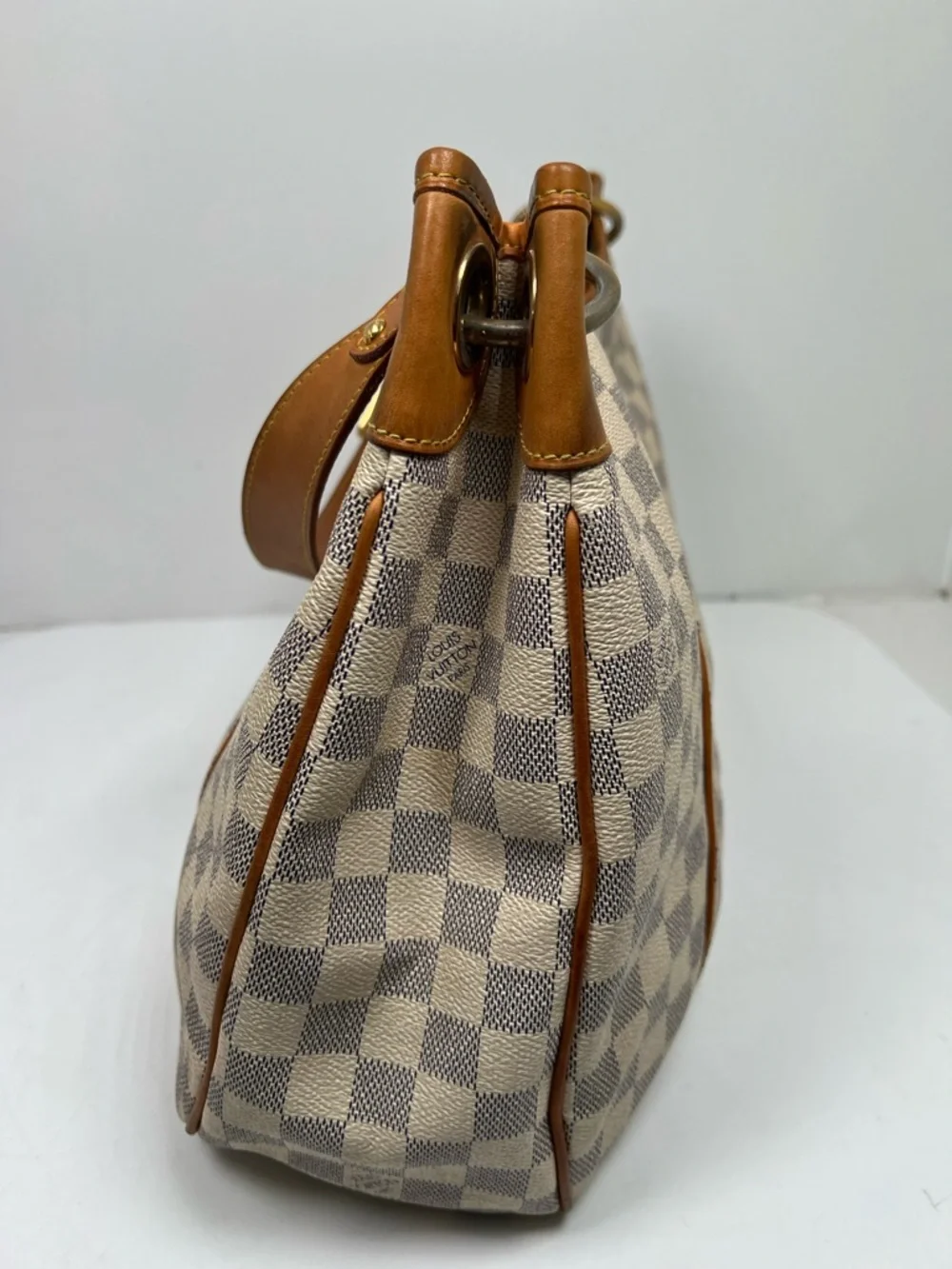 Louis Vuitton LV Shoulder Bag Galliera PM White Damier Azur